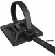SET 100 PEZZI SUPPORTO ADESIVO 19X19 mm X FASCETTE AUTOSTRINGENTI DA 3,6 mm NERO