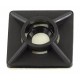 SET 100 PEZZI SUPPORTO ADESIVO 19X19 mm X FASCETTE AUTOSTRINGENTI DA 3,6 mm NERO