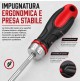 SET 13 INSERTI TORX MANICO 1/4 PORTAINSERTI CACCIAVITE A CRICCHETTO REVERSIBILE
