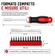 SET 13 INSERTI TORX MANICO 1/4 PORTAINSERTI CACCIAVITE A CRICCHETTO REVERSIBILE