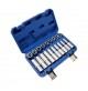 SET 19 CHIAVI A BUSSOLA CORTE E LUNGHE 80 mm PROF. INTERNO TORX FEMMINA DA 1/2