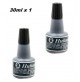 SET 2 BOCCETTE DI INCHIOSTRO SENZA OLIO PER TIMBRI COLORE NERO 30ml. X 1