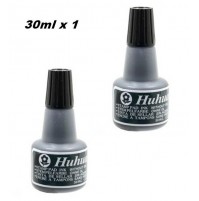 SET 2 BOCCETTE DI INCHIOSTRO SENZA OLIO PER TIMBRI COLORE NERO 30ml. X 1