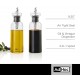 SET 2 CONTENITORI DOSATORI PER OLIO E ACETO CON BASE IN LEGNO DI ACACIA 