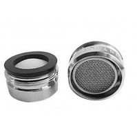 SET 2 PEZZI  AREATORE CROMATO MASCHIO COMPLETO DI FILTRO  24X1