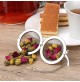 SET 2 PEZZI FILTRO INFUSORE IN ACCIAIO 4 cm PER TISANE THE' AROMI CON CATENELLA