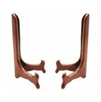 SET 2 PEZZI SUPPORTI SUPPORTO REGGI PORTA PIATTI DA CM 20 X 10 IN LEGNO LACCATO