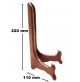 SET 2 PEZZI SUPPORTI SUPPORTO REGGI PORTA PIATTI DA CM 22 X 10 IN LEGNO LACCATO