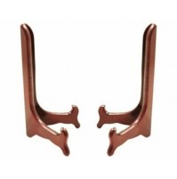 SET 2 PEZZI SUPPORTI SUPPORTO REGGI PORTA PIATTI DA CM 22 X 10 IN LEGNO LACCATO