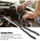 SET 2 PINZE EXTRA LUNGHE 410 mm BECCHI FINI DRITTI E CURVI 25°  ACCIAIO FORGIATO