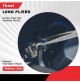SET 2 PINZE EXTRA LUNGHE 410 mm BECCHI FINI DRITTI E CURVI 25°  ACCIAIO FORGIATO