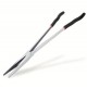 SET 2 PINZE EXTRA LUNGHE 410 mm BECCHI FINI DRITTI E CURVI 25°  ACCIAIO FORGIATO
