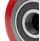 SET 2 RUOTE IN METALLO E POLIURETANO SU CUSCINETTI 80X50 mm PER TRANSPALLETT