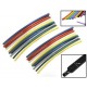 SET 20 GUAINE GUAINA TERMORESTRINGENTE TONDE COLORATE DIAMETRO 4 mm LUNG. 120 mm