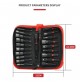 SET 21 INSERTI MAGNETICI SVITA BULLONI IN MILLIMETRI E POLLICI 65 mm + PROLUNGHE