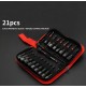 SET 21 INSERTI MAGNETICI SVITA BULLONI IN MILLIMETRI E POLLICI 65 mm + PROLUNGHE