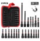 SET 21 INSERTI MAGNETICI SVITA BULLONI IN MILLIMETRI E POLLICI 65 mm + PROLUNGHE
