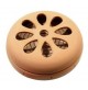 SET 3 PEZZI CONTENITORE IN TERRACOTTA COCCIO PER SPIRALI ZANZARE + 10 RICARICHE