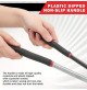 SET 3 PINZE EXTRA LUNGHE 410 mm BECCHI FINI DRITTI E CURVI 25°  ACCIAIO FORGIATO