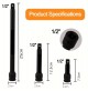 SET 3 PROLUNGHE PER CHIAVI A BUSSOLA AD IMPATTO DA 1/2 IN ACCIAO CHROME VANADIUM