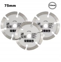 SET 3 PZ DISCO DIAMANTATO SEGMENTATO X SMERIGLIATRICE ANGOLARE FLEX 75 mm TURBO