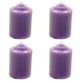 SET 4 CANDELE PROFUMATE ALLA LAVANDA IN CONFEZIONE REGALO MIS. 40 X 60 mm