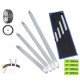 SET 4 PEZZI LEVA SMONTA GOMME 300 - 600 mm IN ACCIAIO FORGIATO SMONTAGOMME
