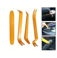 SET 4 PEZZI LEVE UTENSILI PER SMONTARE PANNELLI PORTIERE CRUSCOTTI INTERNI AUTO