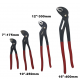 SET 4 PINZE POLIGRIP AUTOBLOCCANTI GIRATUBI PAPPAGALLO REGOLABILI 7