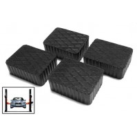 SET 4 TAMPONI SPESSORI IN GOMMA PIENA 160X120mm X CRIC SOLLEVATORE AUTOMOBILI