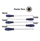 SET 5 CACCIAVITI TORX 300 mm CON FORO CALAMITATI IN ACCIAO FORGIATO T15 -T30