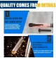 SET 5 CHIAVI A BUSSOLA PROLUNGATE 120 mm ATTACCO DA 3/8 + ADATTATORE DA 1/4 CR-V