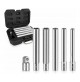 SET 5 CHIAVI A BUSSOLA PROLUNGATE 120 mm ATTACCO DA 3/8 + ADATTATORE DA 1/4 CR-V