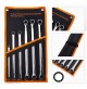SET 6 CHIAVI EXTRA LUNGHE IN ACCIAIO CHROME VANADIUM 8 - 21 mm PROFILO MULTIGRIP