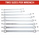 SET 8 CHIAVI AD OCCHIO EXTRA LUNGHE PROFILO INTERNO MULTIGRIP A 12 PUNTI 6-24 mm