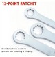 SET 8 CHIAVI AD OCCHIO EXTRA LUNGHE PROFILO INTERNO MULTIGRIP A 12 PUNTI 6-24 mm
