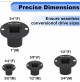 SET DI 4 ADATTATORI MAGNETICI A BASSO PROFILO PER CHIAVI A BUSSOLA AD IMPATTO
