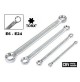 SET DI 4 CHIAVI FISSE AD OCCHIO PROFILO INTERNO TORX IN ACCAIO CHROME VANADIUM