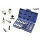 SET DI CHIAVI A BUSSOLA TORX MASCHIO FEMMINA + INSERTI 34 PEZZI CHROME VANADIUM