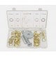 SET DI OCCHIELLI DA 14 mm CON APPLICATORE 103 PEZZI PER TELONI CINGHI CUOIO
