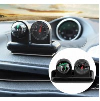 SET INDICATORI BUSSOLE E TERMOMETRO PER AUTO CON FISSAGGIO ADESIVO