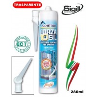 SIGILLANTE SILICONICO ACETICO SANITARIO SPECIALE ALTISSIMA QUALITÀ 280ml TRASPAR