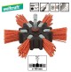SPAZZOLA DA 100 mm IN FILI DI NYLON ABRASIVI CON ATTACCO DA 1/4 