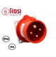 SPINA MASCHIO CEE TRIFASE 3P+T DA INCASSO CON PIASTRA DI FISSAGGIO A 4 FORI