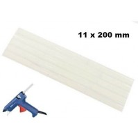 STICK DI COLLA PER PISTOLA INCOLLATRICE A CALDO 10 X 200 mm  5 PEZZI TRASPARENTE