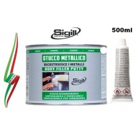 STUCCO METALLICO FORTE BICOMPONENTE 500ml X RIPARARE E RICOSTRUIRE 