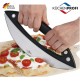 TAGLIA PIZZA A MEZZALUNA E TRITA ERBE LAMA IN ACCIAIO INOX CM 28.5 