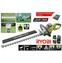 TAGLIASIEPE TAGLIA SIEPE ELETTRICO 650 WATT LAMA DIAMANTATA 60 CM RYOBI + GUANTI
