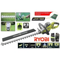TAGLIASIEPE TAGLIA SIEPE ELETTRICO 800 WATT LAMA DIAMANTATA 65 CM RYOBI + GUANTI