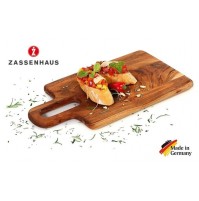 TAGLIERE RETTANGOLARE IN LEGNO D'ACACIA CON MANICO cm 38X20 